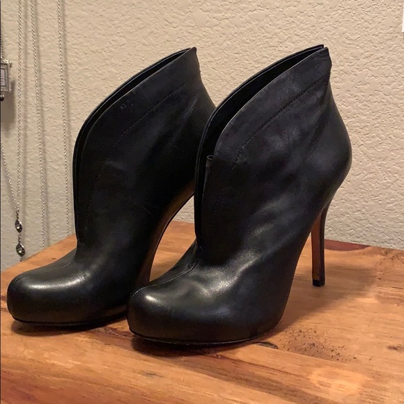 Vero Cuoio black leather booties - Picture 1 of 7